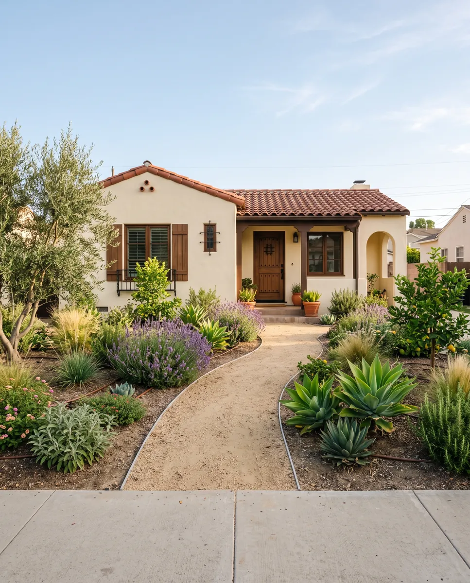 Front yard, concrete & landscape: after